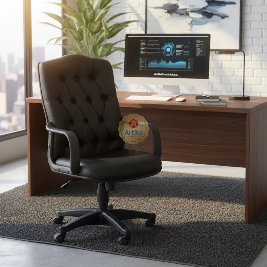 كرسي مكتب بلمسة عصرية وتنجيد كابيتونيه